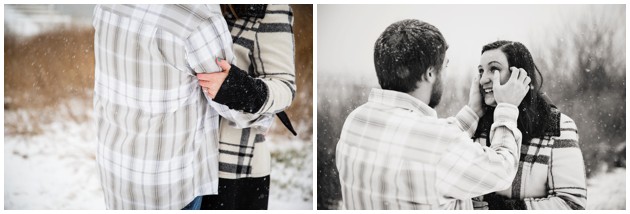 Surprise Winter Proposal in the snow