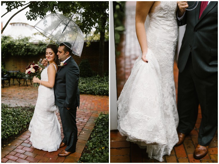 rainy wedding pictures