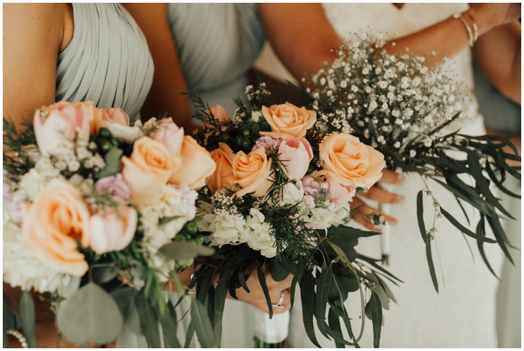 Peach and Blush Bridal Bouquet