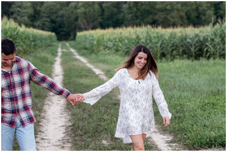 rustic engagement session