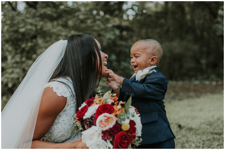 bride and ring bearer 