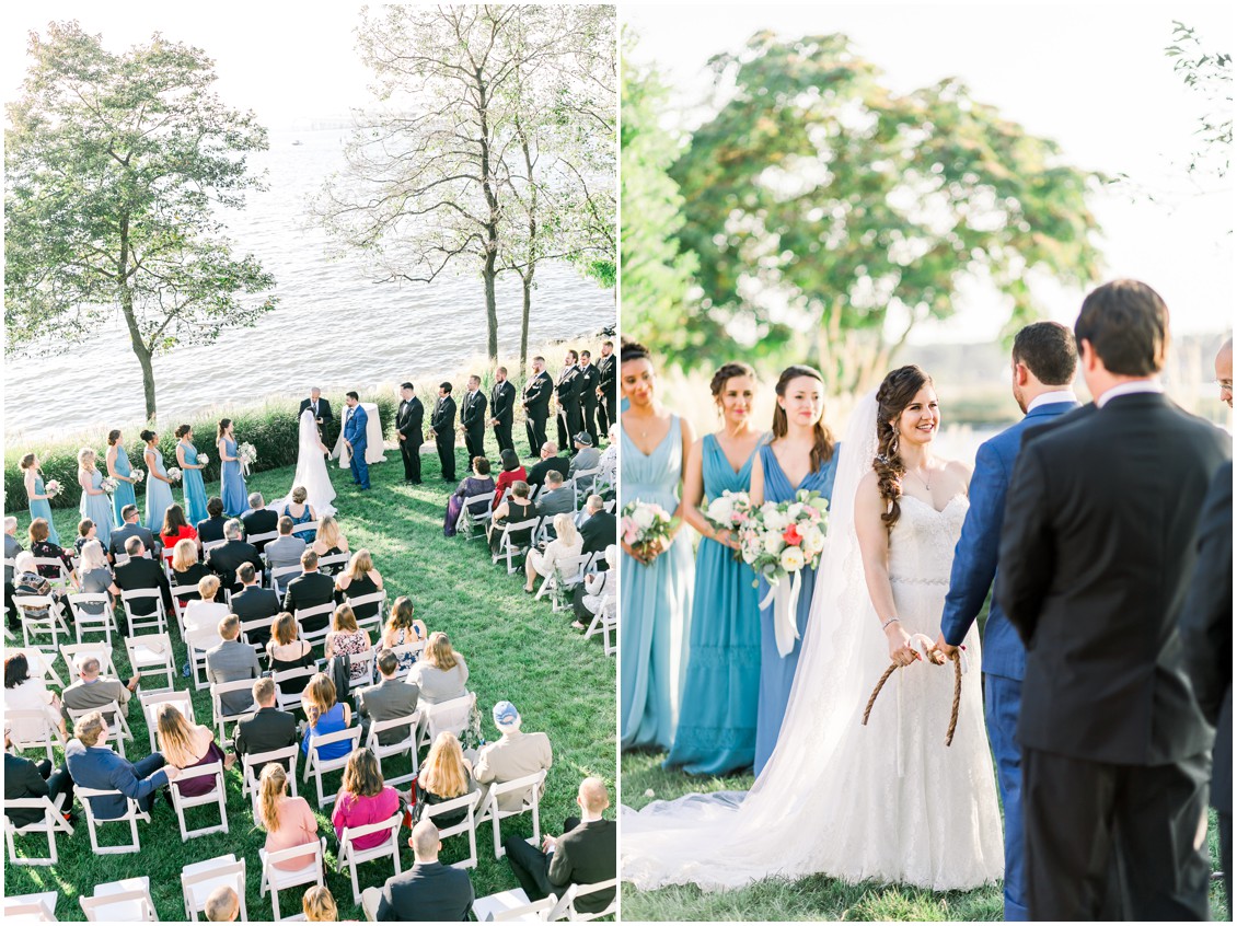 Bride and groom tie the knot. | My Eastern Shore Wedding | 