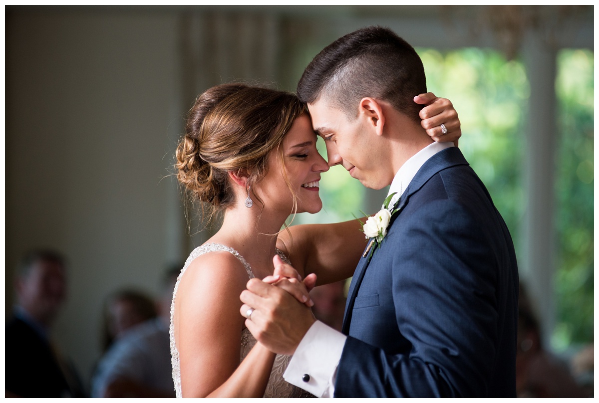 we saved the best for last :) | first dance - just married photo indoors - charming countryside wedding at The Oaks Waterfront Inn | now featured on My Eastern Shore Wedding