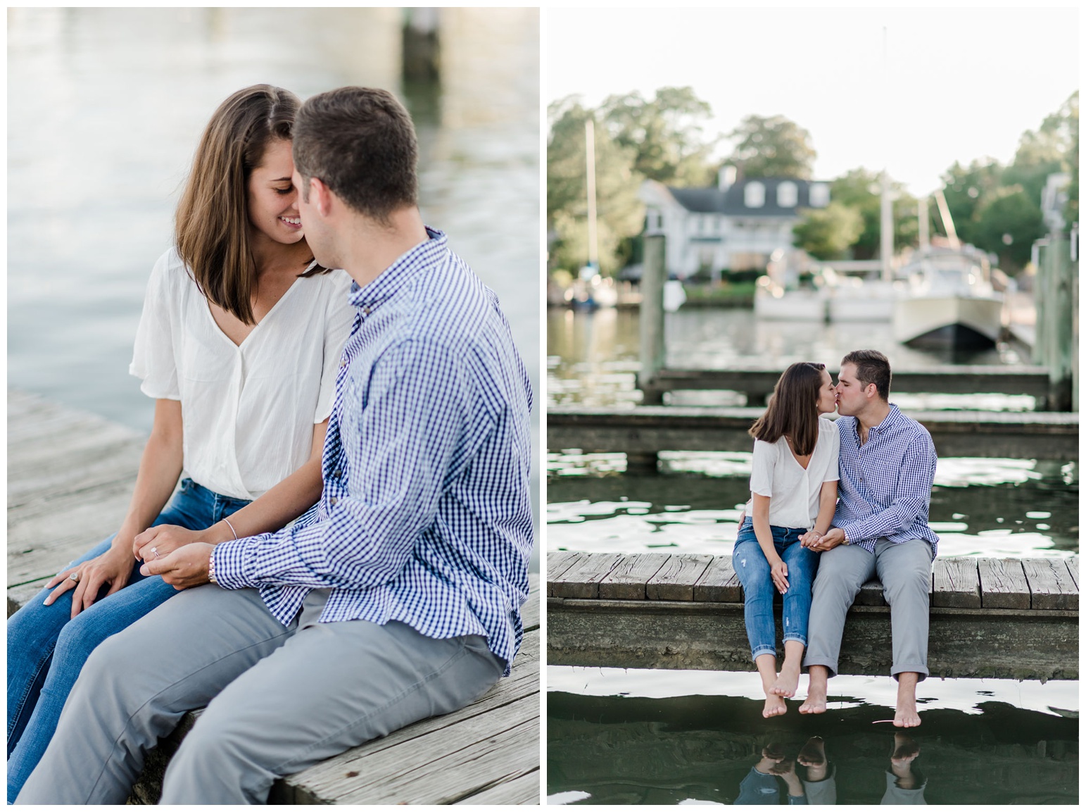 classic chesapeake bay inspired engagement photos - session - on maryland eastern shore town of st. michaels 
