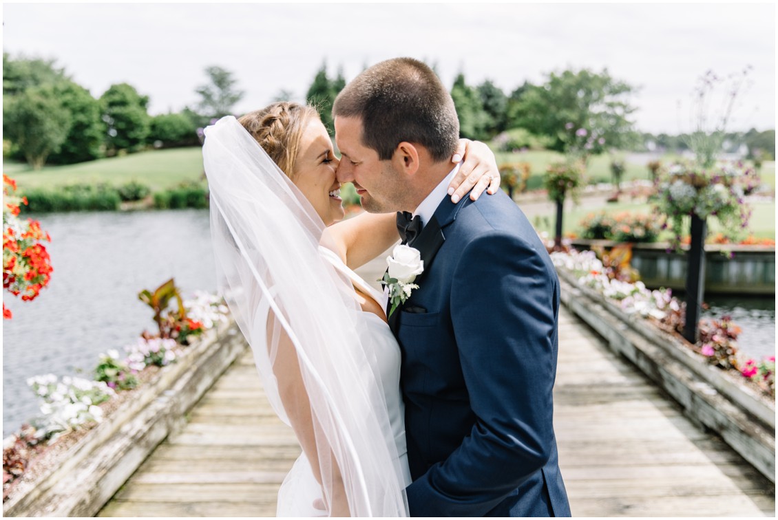 Bride and groom portrait | My Eastern Shore Wedding | The Clubhouse at Baywood