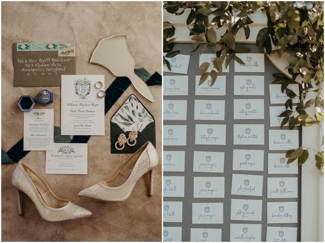Wedding stationery and details classic lux wedding | My Eastern Shore Wedding