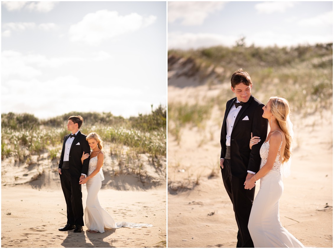 Dreamy Beach side wedding portrait | My Eastern Shore Wedding | J. Nicole Photography