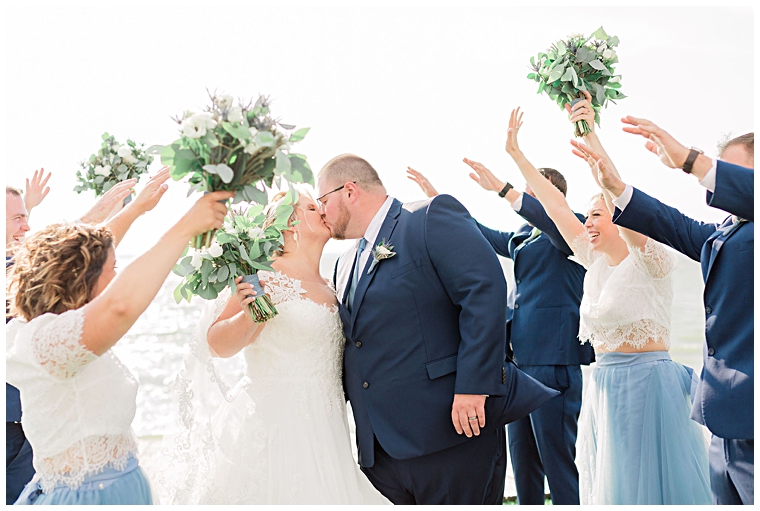 Cassidy MR Photography | bridal party celebrates the newlyweds