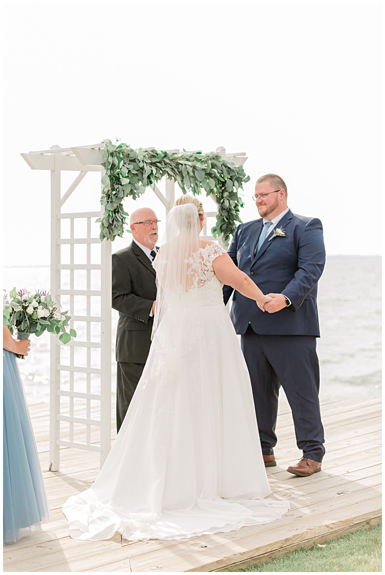 Cassidy MR Photography | waterfront wedding ceremony 