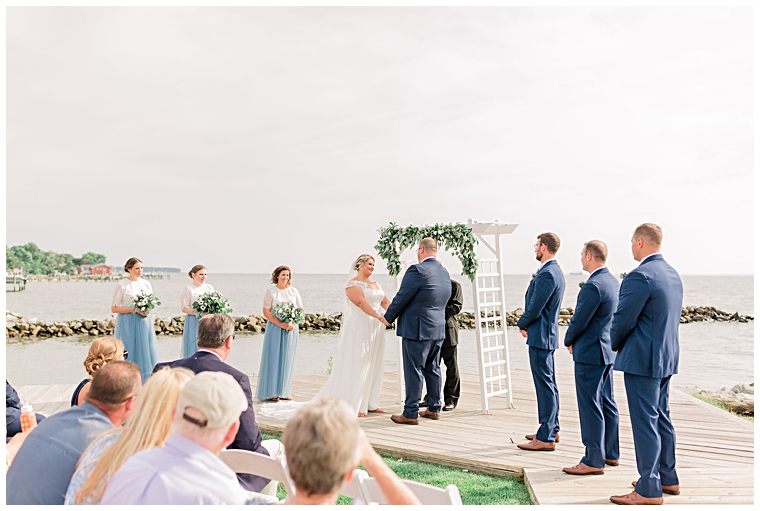 Cassidy MR Photography | waterfront wedding ceremony