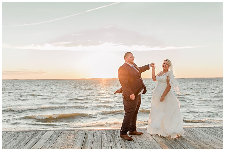 Cassidy MR Photography | newlyweds | waterfront wedding 