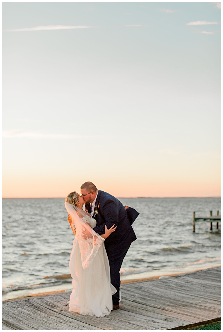 Cassidy MR Photography | sunset wedding | waterfront sunset