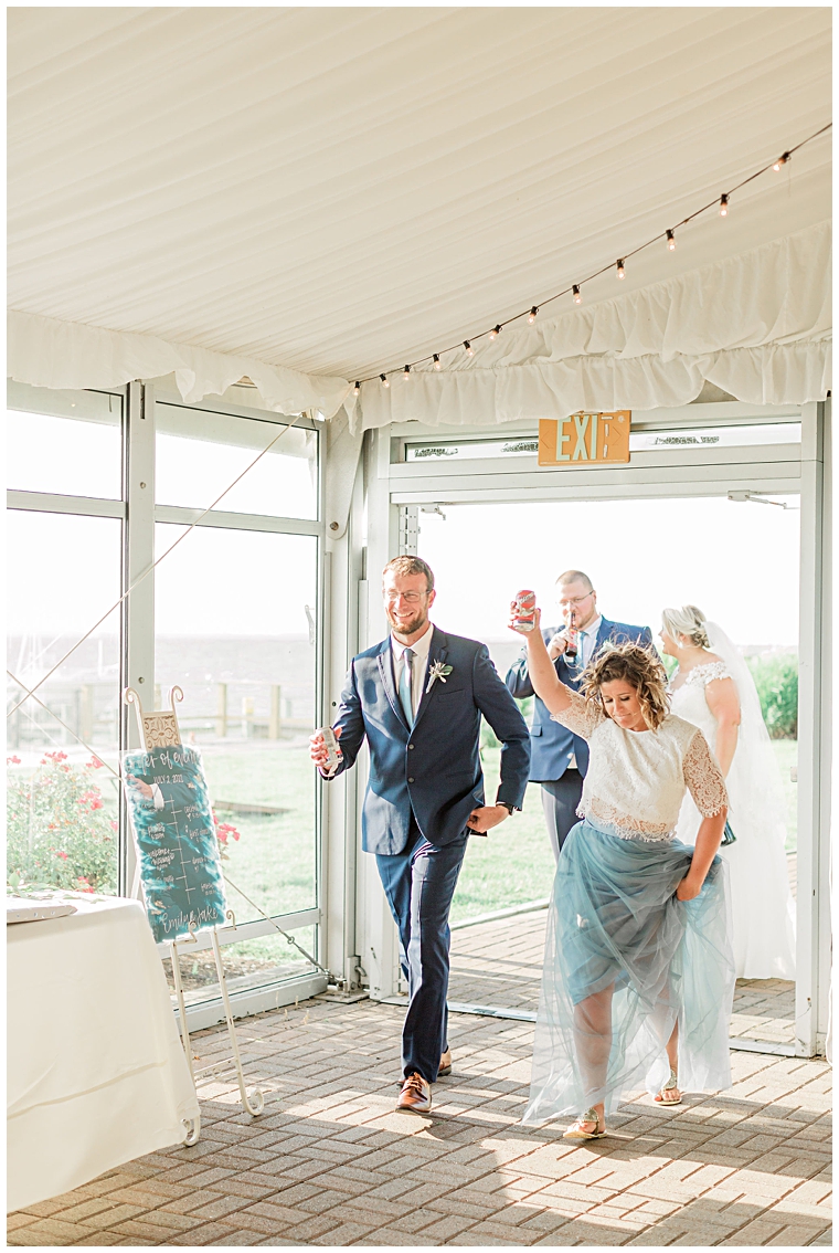 Cassidy MR Photography | reception entrance | bridal party 