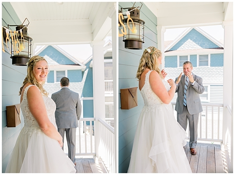 First look with the father of the bride | Cassidy MR Photography