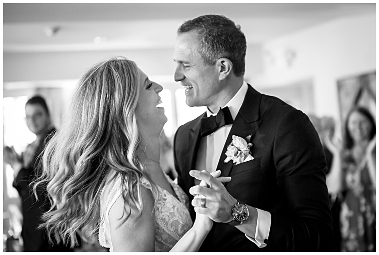 The newlyweds celebrate their marriage with a dance filled with love and laughter | Kathy Blanchard Photography