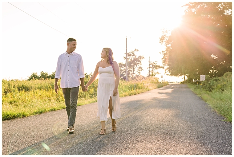 Laura's Focus Photography captured a romantic walk through Claiborne to celebrate this couple's engagement.