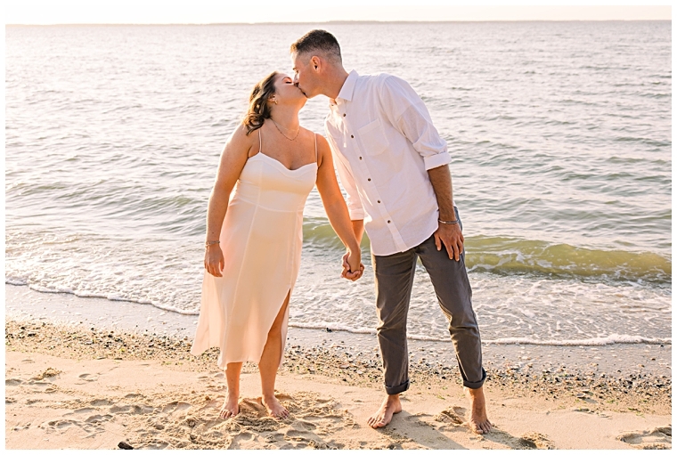 A dreamy dance on the beach before sunset. | My Eastern Shore Wedding | Cassidy MR. Photography