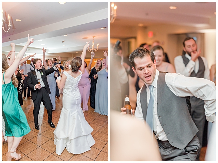 Wedding guests dance the night away