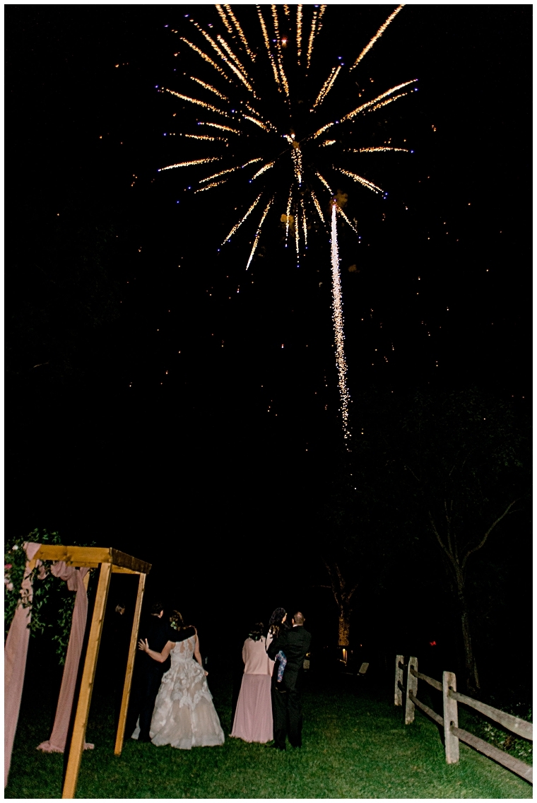 Fireworks to light the night at Great Oak Manor | My Eastern Shore Wedding