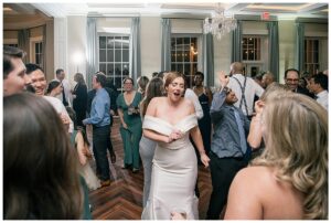 The bride dances the night away in the ballroom at the Tidewater Inn | My Eastern Shore Wedding