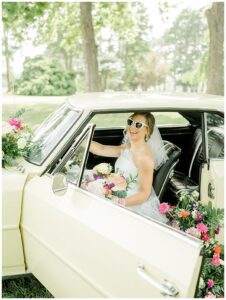 A styled shoot with a vivacious bride and vibrant florals by Three Little Buds
