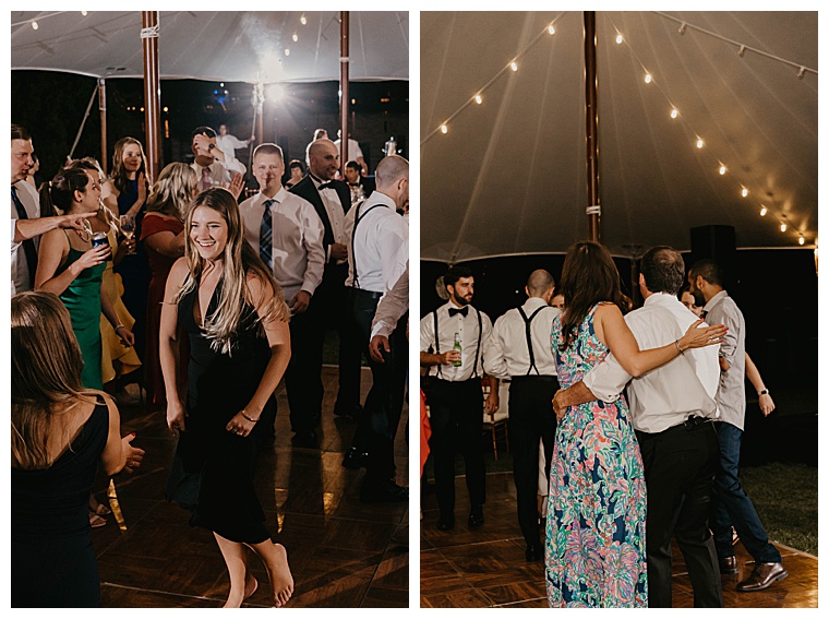 Guests enjoy the lively music on the dance floor at CBMM
