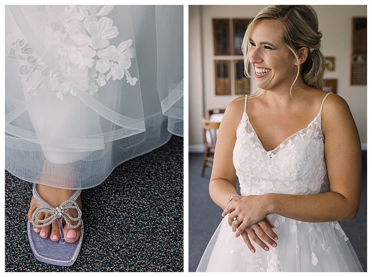 The bride gets ready for her Oxford wedding day
