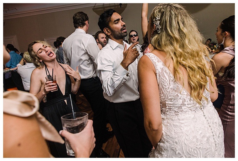 The bride and groom dance the night away at The Tidewater Inn
