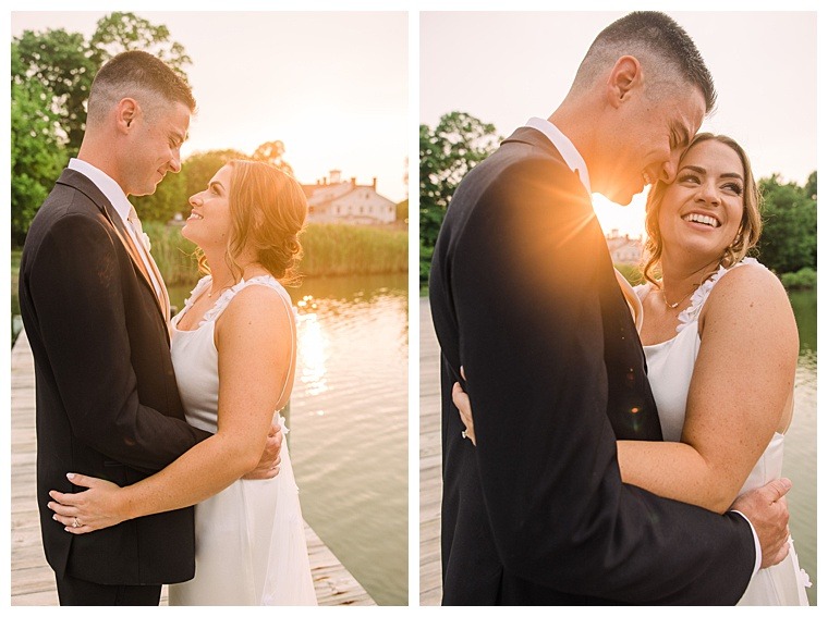 Golden hour Bridal portraits by Laura's Focus Photography | My Eastern Shore Wedding | Eastern Shore Wedding Photography